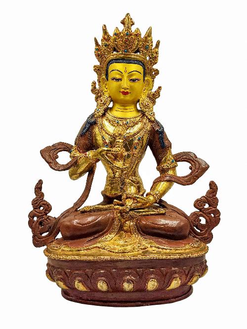 [best Price], [vajrasattva], Buddhist Handmade Statue, [partly Gold Plated], Wtih [face Painted], For A Gift, Altars And Buddhist Ritual