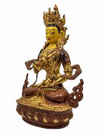 [best Price], [vajrasattva], Buddhist Handmade Statue, [partly Gold Plated], Wtih [face Painted], For A Gift, Altars And Buddhist Ritual