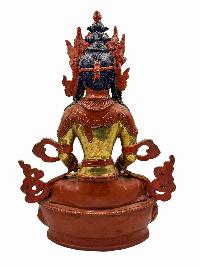 [best Price], [aparimita], Buddhist Handmade Statue, [partly Gold Plated], Wtih [face Painted], For A Gift, Altars And Buddhist Ritual