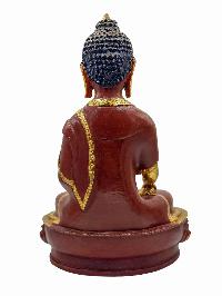 [best Price], [shakyamuni Buddha], Buddhist Handmade Statue, [partly Gold Plated], Wtih [face Painted], For A Gift, Altars And Buddhist Ritual
