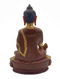 [best Price], [medicine Buddha], Buddhist Handmade Statue, [partly Gold Plated], Wtih [face Painted], For A Gift, Altars And Buddhist Ritual