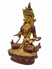 [best Price], [vajrasattva], Buddhist Handmade Statue, [partly Gold Plated], Wtih [face Painted], For A Gift, Altars And Buddhist Ritual