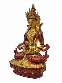 [best Price], [aparimita], Buddhist Handmade Statue, [partly Gold Plated], Wtih [face Painted], For A Gift, Altars And Buddhist Ritual