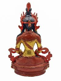 [best Price], [aparimita], Buddhist Handmade Statue, [partly Gold Plated], Wtih [face Painted], For A Gift, Altars And Buddhist Ritual