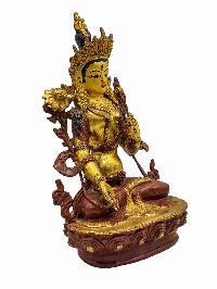 [best Price], [white Tara], Buddhist Handmade Statue, [partly Gold Plated], Wtih [face Painted], For A Gift, Altars And Buddhist Ritua