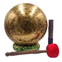 Jambati Singing Bowl, [tiger Antique], [jhumkat], Buddhist Hand Beaten, Antique Finishing