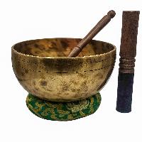 [jhumka Tiger Singing Bowl], Buddhist Hand Beaten, Antique Finishing