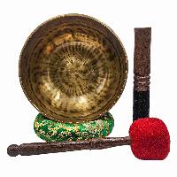 [jhumka Tiger Singing Bowl], Buddhist Hand Beaten, Antique Finishing