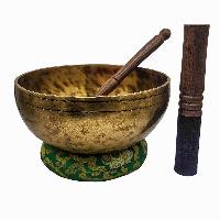 [jhumka Tiger Singing Bowl], Buddhist Hand Beaten, Antique Finishing