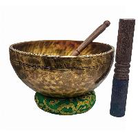 [jhumka Tiger Singing Bowl], Buddhist Hand Beaten, Antique Finishing