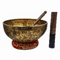 [jhumka Tiger Singing Bowl], Buddhist Hand Beaten, Antique Finishing