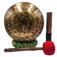 [jhumka Tiger Singing Bowl], Buddhist Hand Beaten, Antique Finishing