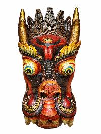 [big Dragon], Wooden Mask, Traditional Color Painted