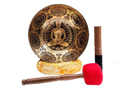 Buddhist Singing Bowl, [samadhi], Hand Beaten, Sound Note C3, 137 Hz