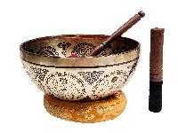 Buddhist Singing Bowl, [samadhi], Hand Beaten, Sound Note C3, 137 Hz