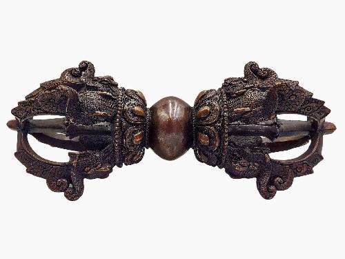 Dorje, [vajra], [chocolate Oxidized], [antique Finishing]