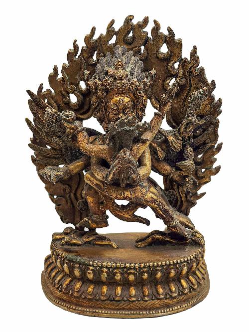 [vajrakilaya], Buddhist Handmade Statue, [antique Finishing]