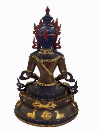 [aparimita], Buddhist Handmade Statue, [face Painted] And [partly Gold Plated]