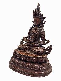 [aparimita], Buddhist Statue, [stone Setting, Chocolate Oxidized]