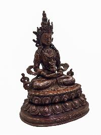 [aparimita], Buddhist Statue, [stone Setting, Chocolate Oxidized]