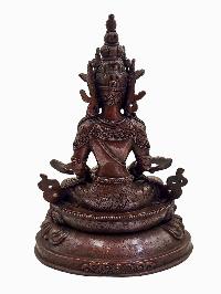 [aparimita], Buddhist Statue, [stone Setting, Chocolate Oxidized]