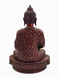 [amitabha Buddha], Buddhist Statue, [chocolate Oxidized]