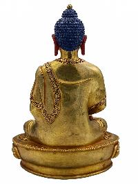 [amitabha Buddha], Buddhist Handmade Statue, [face Painted] And [gold Plated], [high Quality]