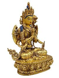 [chenrezig], Buddhist Handmade Statue, [face Painted] And [gold Plated], [high Quality]