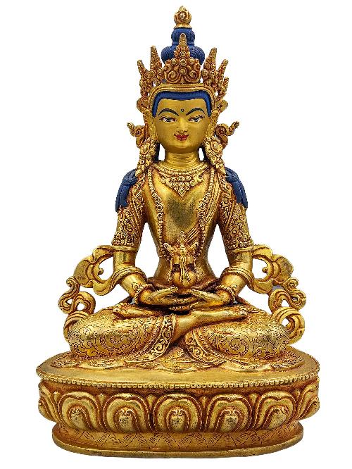 [aparimita], Buddhist Handmade Statue, [face Painted] And [gold Plated], [high Quality]