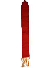 Tibetan Cochin Brocade Wall Hanging With Embroidered Ashtamangala, Color 