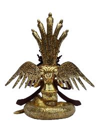 [naga Kanya], Buddhist Handmade Statue, [full Gold Plated], [painted Face]