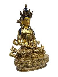 [aparimita], Buddhist Handmade Statue, [full Gold Plated], [painted Face]