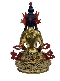 [aparimita], Buddhist Handmade Statue, [full Gold Plated], [painted Face]