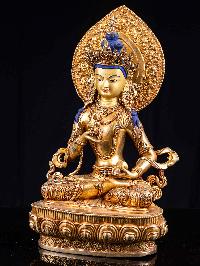 [vajrasattva], Buddhist Handmade Statue, [full Fire Gold Plated], [face Painted]