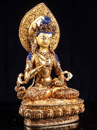 [vajrasattva], Buddhist Handmade Statue, [full Fire Gold Plated], [face Painted]