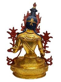 [white Tara], Buddhist Handmade Statue, [full Gold Plated], [painted Face], [high Quality]