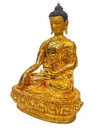 [shakyamuni Buddha], Buddhist Handmade Statue, [full Gold Plated], [painted Face]