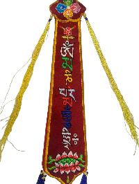 Tibetan Cochin Brocade Tie With Embroidered Mantra