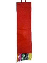 Tibetan Cochin Brocade Wall Hanging With Embroidered 7 Chakra