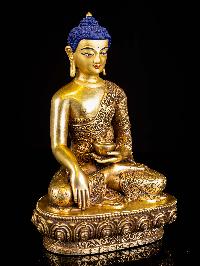 [shakyamuni Buddha], Buddhist Handmade Statue, [full Gold Plated], [face Painted]