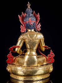 [vajrasattva], Buddhist Handmade Statue, [full Gold Plated], [face Painted]