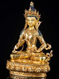 [vajrasattva], Buddhist Handmade Statue, [full Gold Plated], [face Painted]