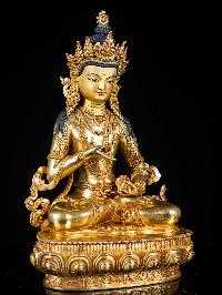 [vajrasattva], Buddhist Handmade Statue, [full Gold Plated], [face Painted]