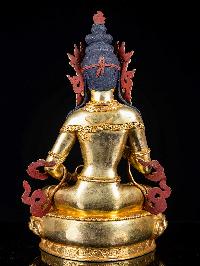 [vajrasattva], Buddhist Handmade Statue, [full Gold Plated], [face Painted]