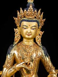 [vajrasattva], Buddhist Handmade Statue, [full Gold Plated], [face Painted]