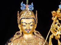 [padmasambhava], Buddhist Handmade Statue, [full Gold Plated], [face Painted]