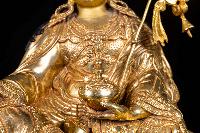 [padmasambhava], Buddhist Handmade Statue, [full Gold Plated], [face Painted]