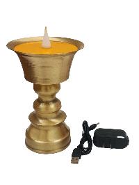 Electric Butter Lamp With Music, Buddhist Ritual Items