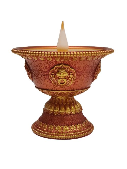 Electric Butter Lamp With Music, Buddhist Ritual Items