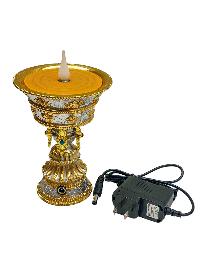 Electric Butter Lamp With Music, Buddhist Ritual Items